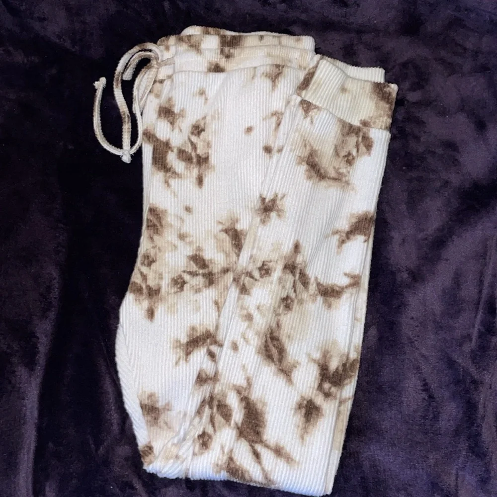 NWT Ultra Flirt Brown Tie-Dye Women’s Sweatpants - Picture 2 of 5